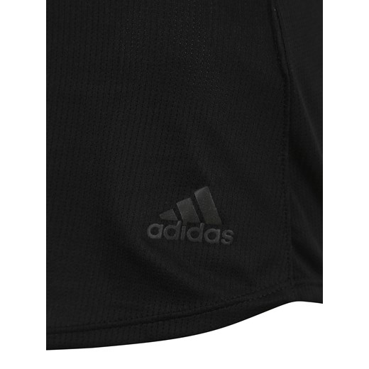 Czarny top sportowy Adidas Performance na lato z jerseyu 