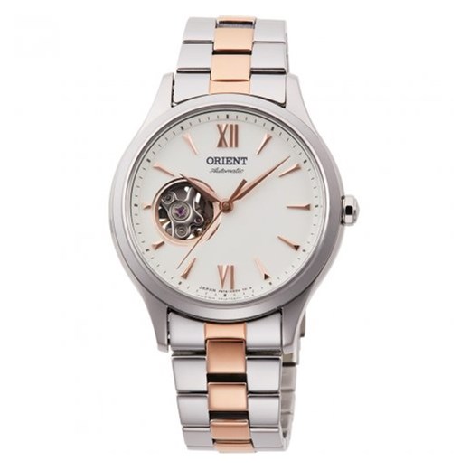 Orient zegarek srebrny analogowy 