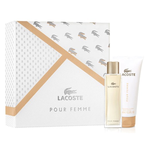 Lacoste pour Femme  zestaw - woda perfumowana  50 ml + balsam do ciała 100 ml  Lacoste 1 Perfumy.pl