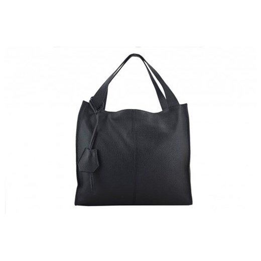 Shopper bag Barberini`s na ramię skórzana 