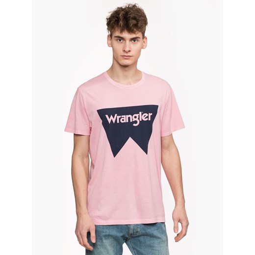 T-shirt męski Wrangler z krótkim rękawem w stylu młodzieżowym 
