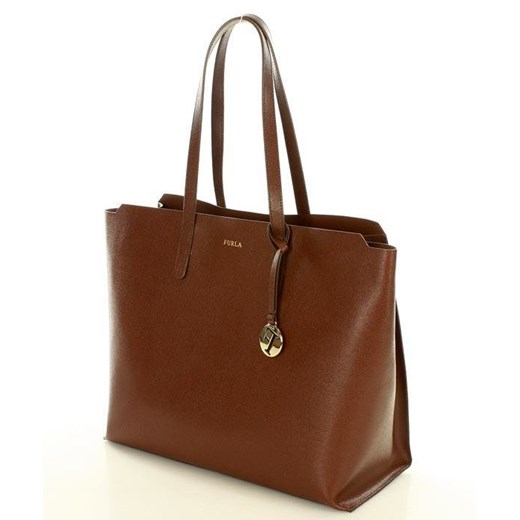 FURLA Torebka shopper italian bag SALLY L - CARAMELLO  Furla One Size merg.pl