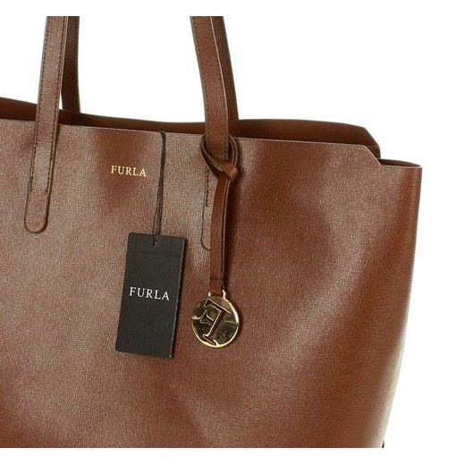 FURLA Torebka shopper italian bag SALLY L - CARAMELLO Furla  One Size merg.pl