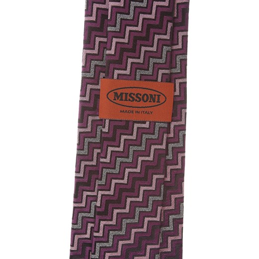 Krawat Missoni w abstrakcyjnym wzorze 
