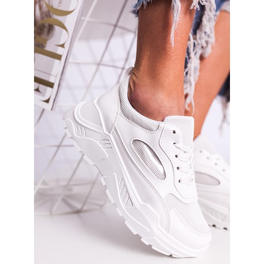 Sneakersy damskie białe Selfieroom wiosenne 