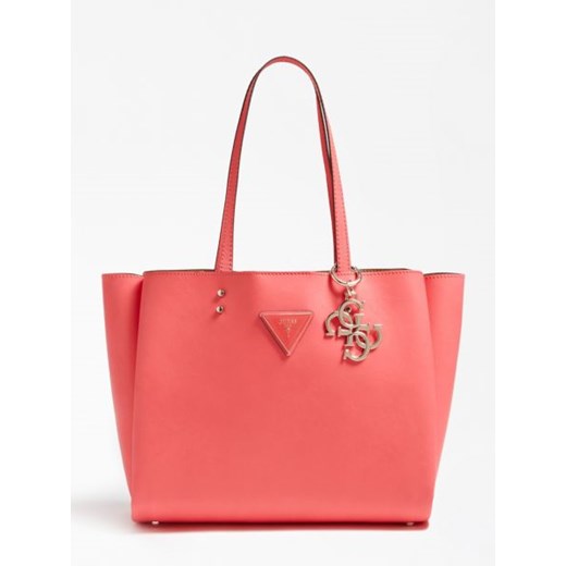 Shopper bag Guess różowa na ramię 