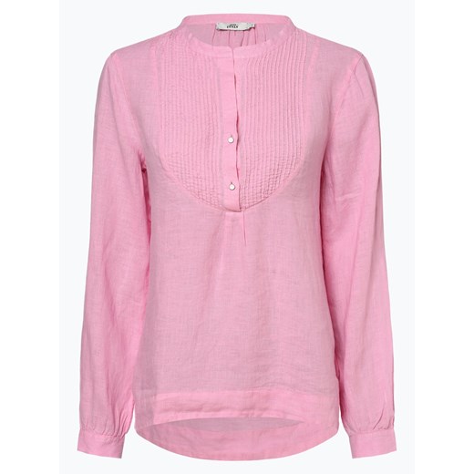 0039 Italy - Damska bluzka lniana, różowy   XL vangraaf