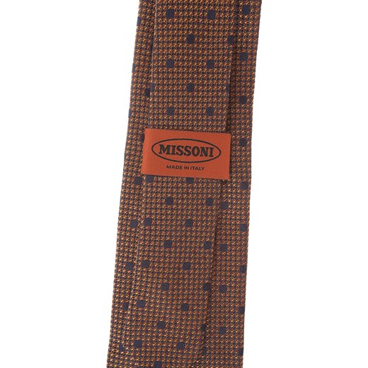 Krawat Missoni brązowy 