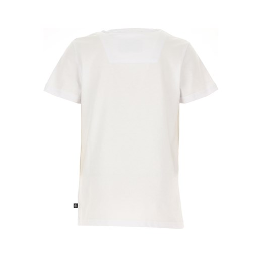 Biały t-shirt chłopięce Philipp Plein w nadruki 