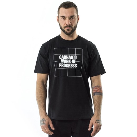 Koszulka męska Carhartt WIP t-shirt S/S Grid Logo black Carhartt Wip  L matshop.pl