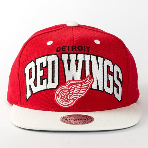 Czapka Mitchell and Ness snapback Team Arch Detroit Red Wings red / white Mitchell And Ness  uniwersalny matshop.pl
