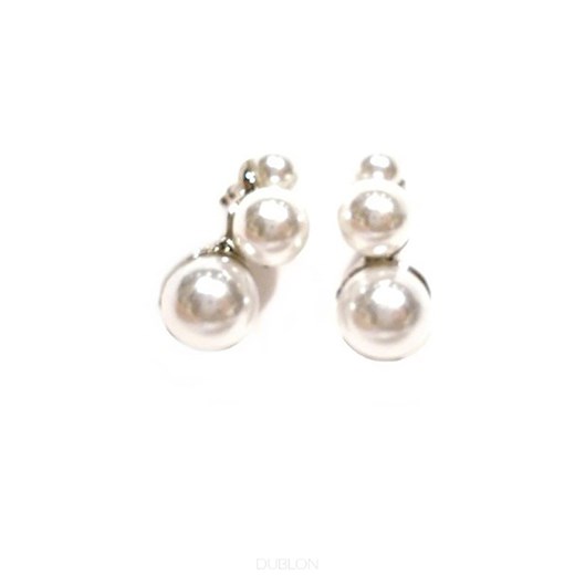 Kolczyki 23237 podwójne perły