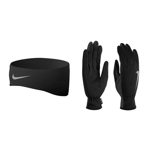 rękawiczki i opaska do biegania męskie NIKE DRIFIT HEADBAND/GLOVE SET / NRC02001