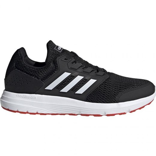 Buty sportowe damskie czarne Adidas do biegania sznurowane 