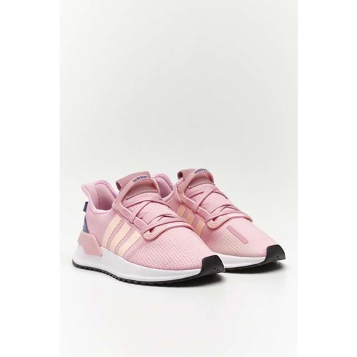 Buty sportowe damskie Adidas na wiosnę różowe młodzieżowe bez wzorów na platformie 