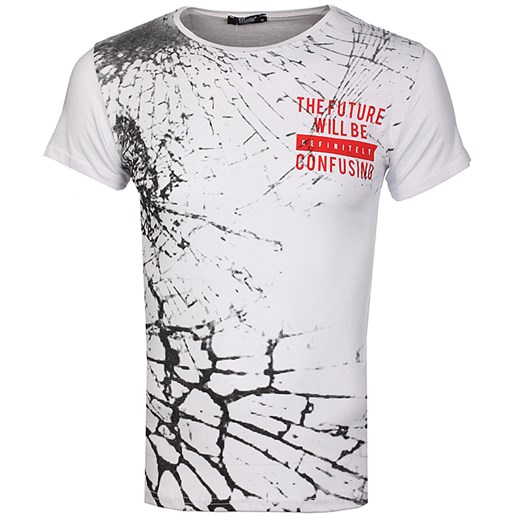 T-Shirt Męski The Future Will Be Confusing od Neidio TS55 Biały