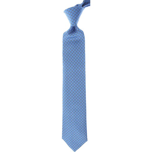 Krawat Isaia niebieski 
