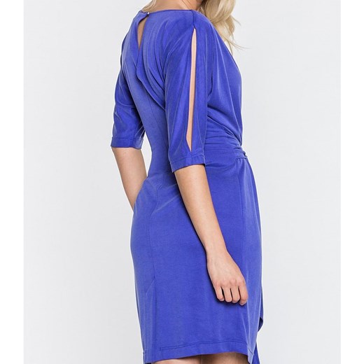 Niebieska sukienka z szarfą  Vitovergelis 46 wyprzedaż  