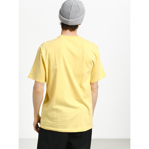 T-shirt męski Element żółty z krótkimi rękawami 