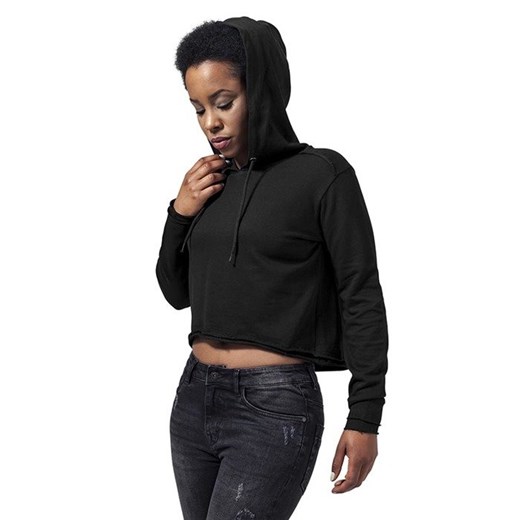 Urban Classics bluza Ladies Cropped Terry Hoody WMNS black  Urban Classics M bludshop.com