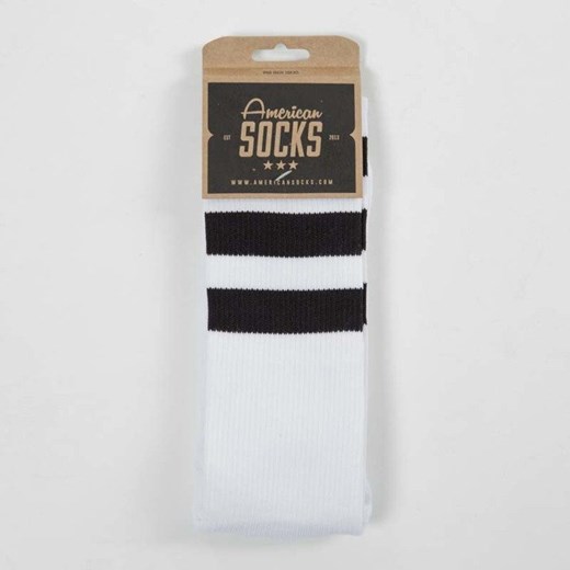 Skarpety American Socks Old School II - Mid High white / black - black - black  American Socks uniwersalny bludshop.com