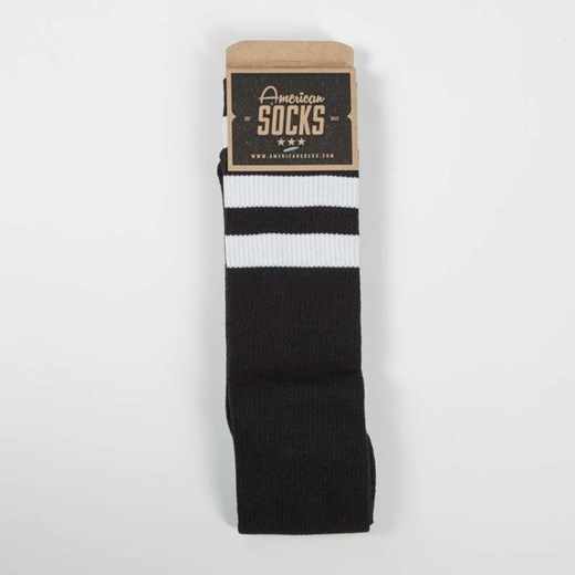 Skarpety American Socks Back In Black - Knee High black / white - white - white  American Socks uniwersalny bludshop.com