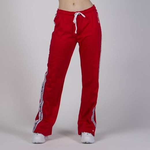 Spodnie dresowe damskie Champion Full Zip Pants red Champion M okazyjna cena bludshop.com