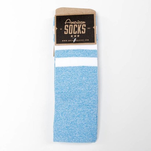 Skarpety American Socks BlueNoise - Knee High blue / white American Socks  uniwersalny bludshop.com