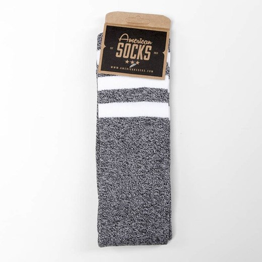 Skarpety American Socks WhiteNoise - Knee High grey / white American Socks  uniwersalny bludshop.com