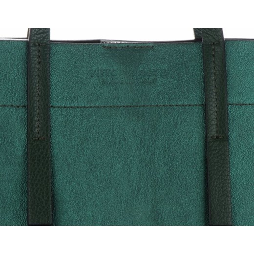 Shopper bag Vittoria Gotti do ręki zielona bez dodatków matowa elegancka 