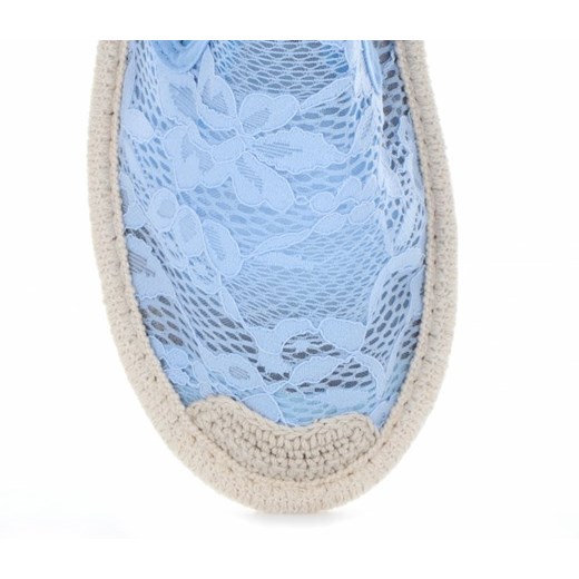 Ażurowe Espadryle Damskie firmy Ideal Shoes Niebieskie (kolory)