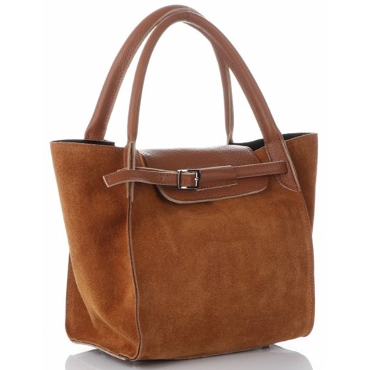 Shopper bag Vittoria Gotti na ramię bez dodatków duża 