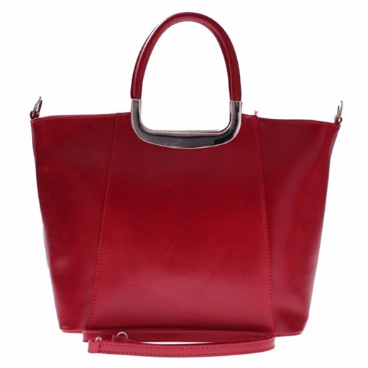 Elegancki kuferek Skórzany genuine Leather Czerwony (kolory)
