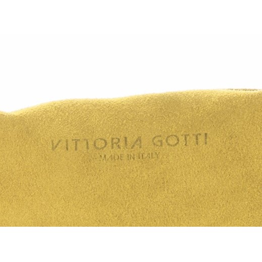 Listonoszki Torebki Skórzane renomowanej marki Vittoria Gotti Żółte (kolory)