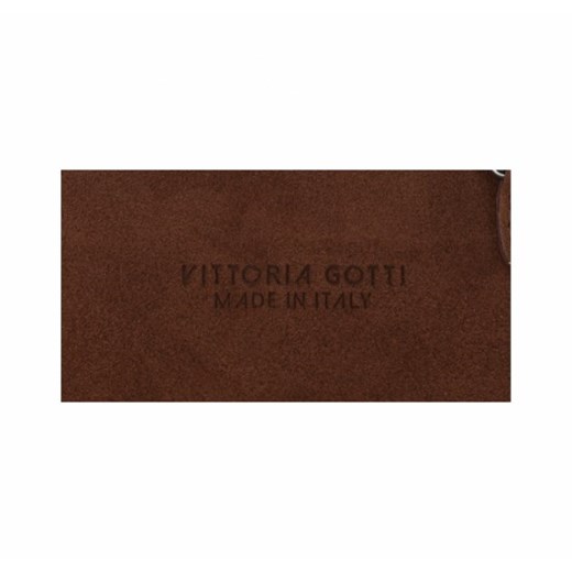Małe Torebki Skórzane Listonoszki firmy Vittoria Gotti  wykonane w całości z Zamszu Naturalnego Brązowe (kolory)
