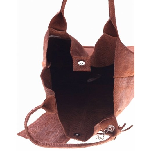Shopperbag torebka Skórzana wzory 3D Brązowa (kolory)