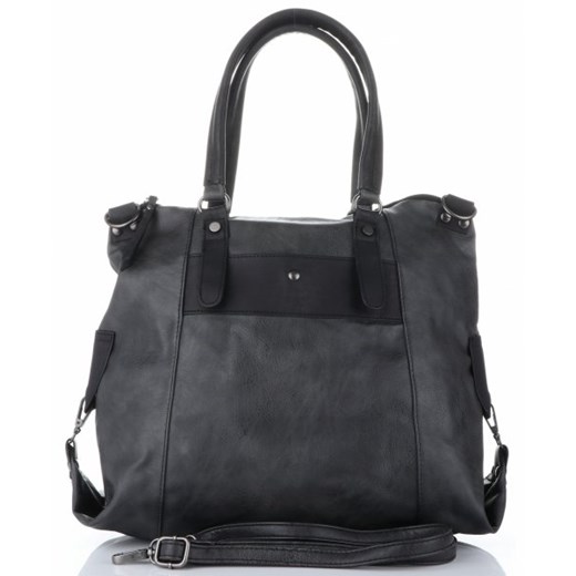 Shopper bag Diana&Co z zamszu ze skóry ekologicznej do ręki 