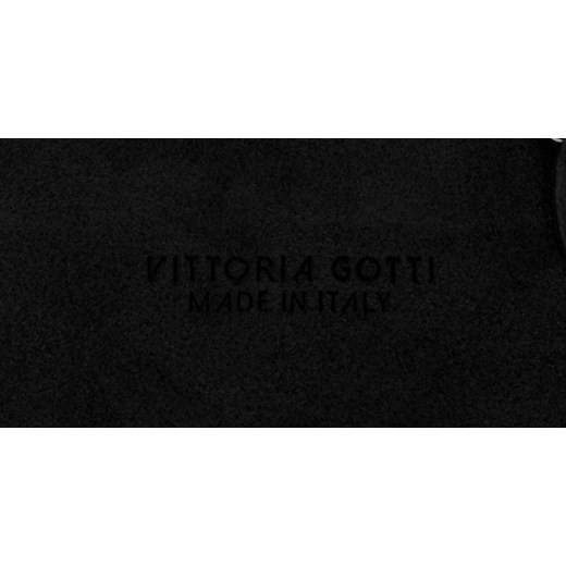 Małe Torebki Skórzane Listonoszki Vittoria Gotti wykonane w całości z Zamszu Naturalnego Czarna