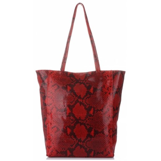 Shopper bag Vittoria Gotti duża elegancka z breloczkiem 