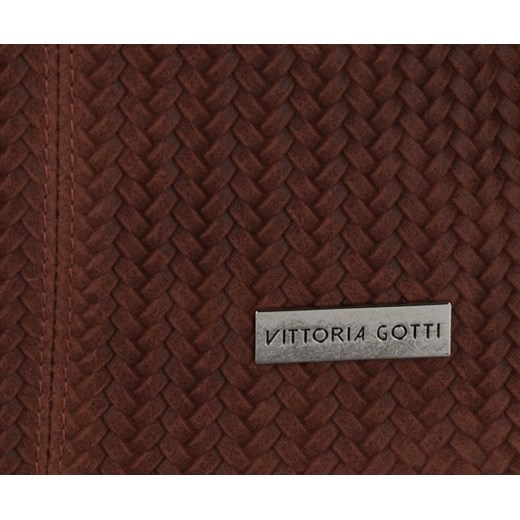 Torebka Skórzana typu ShopperBag XL firmy Vittoria Gotti Brązowa (kolory)