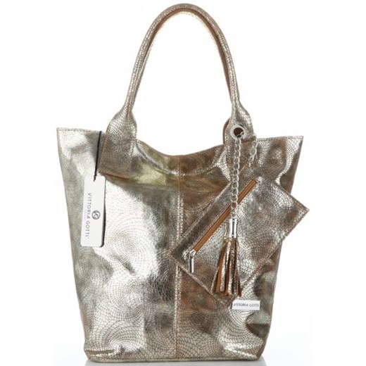 Shopper bag Vittoria Gotti glamour lakierowana 