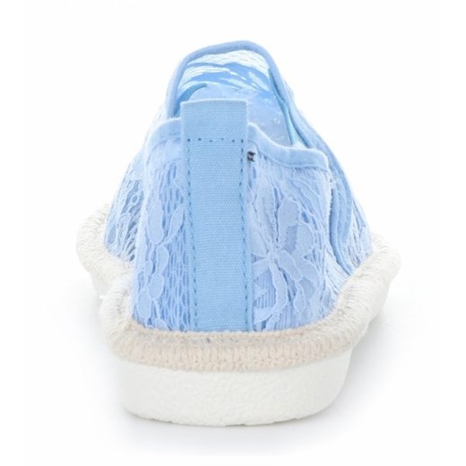Ażurowe Espadryle Damskie firmy Ideal Shoes Niebieskie (kolory)