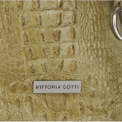 Firmowa Torebki Skórzane Vittoria Gotti Made in Italy w rozmiarze XL motyw Vittoria Gotti PaniTorbalska