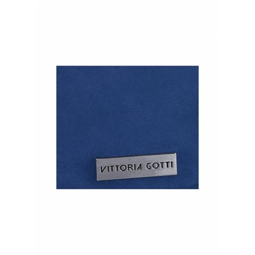 Vittoria Gotti Uniwersalne Torebki Skórzane Na co dzień ShopperBag XL Niebieska - Jeans (kolory)