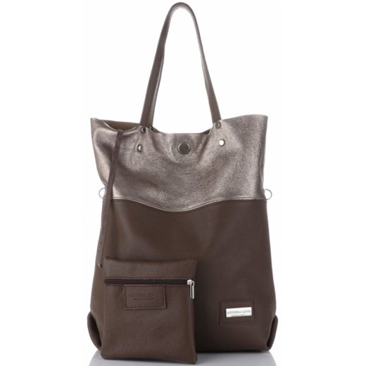 Shopper bag Vittoria Gotti średnia na ramię matowa wakacyjna 