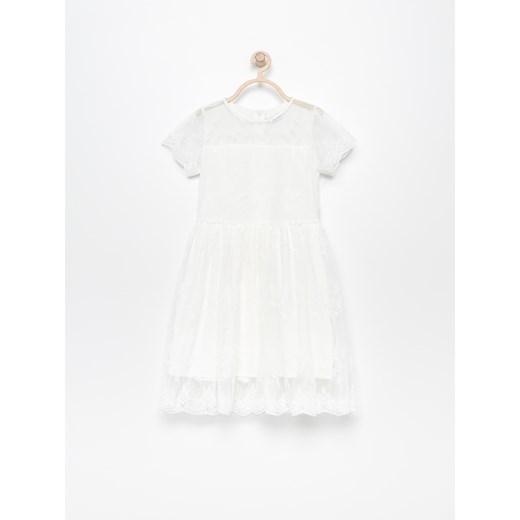 Reserved - Koronkowa sukienka - Biały Reserved  158 