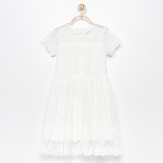 Reserved - Koronkowa sukienka - Biały  Reserved 164 