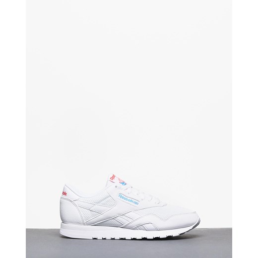 Buty Reebok Cl Nylon Txt Wmn (white/blue/neon red) Reebok  39 Roots On The Roof