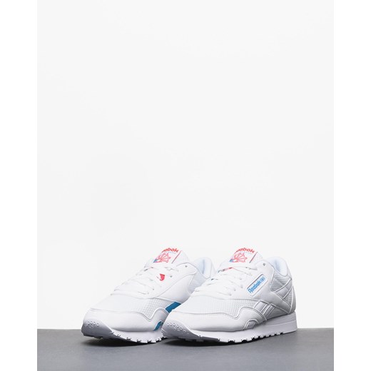 Buty Reebok Cl Nylon Txt Wmn (white/blue/neon red)  Reebok 37.5 Roots On The Roof