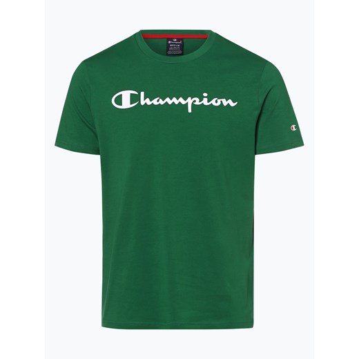 Koszulka sportowa zielona Champion z napisami 